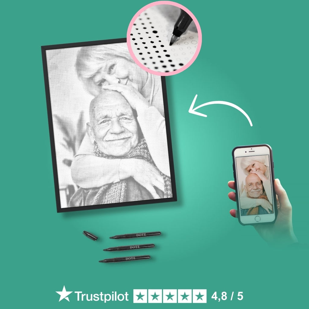 Custom Dots Oh My Dotz | Dot painting | Own photo | Diamond painting alternative ...