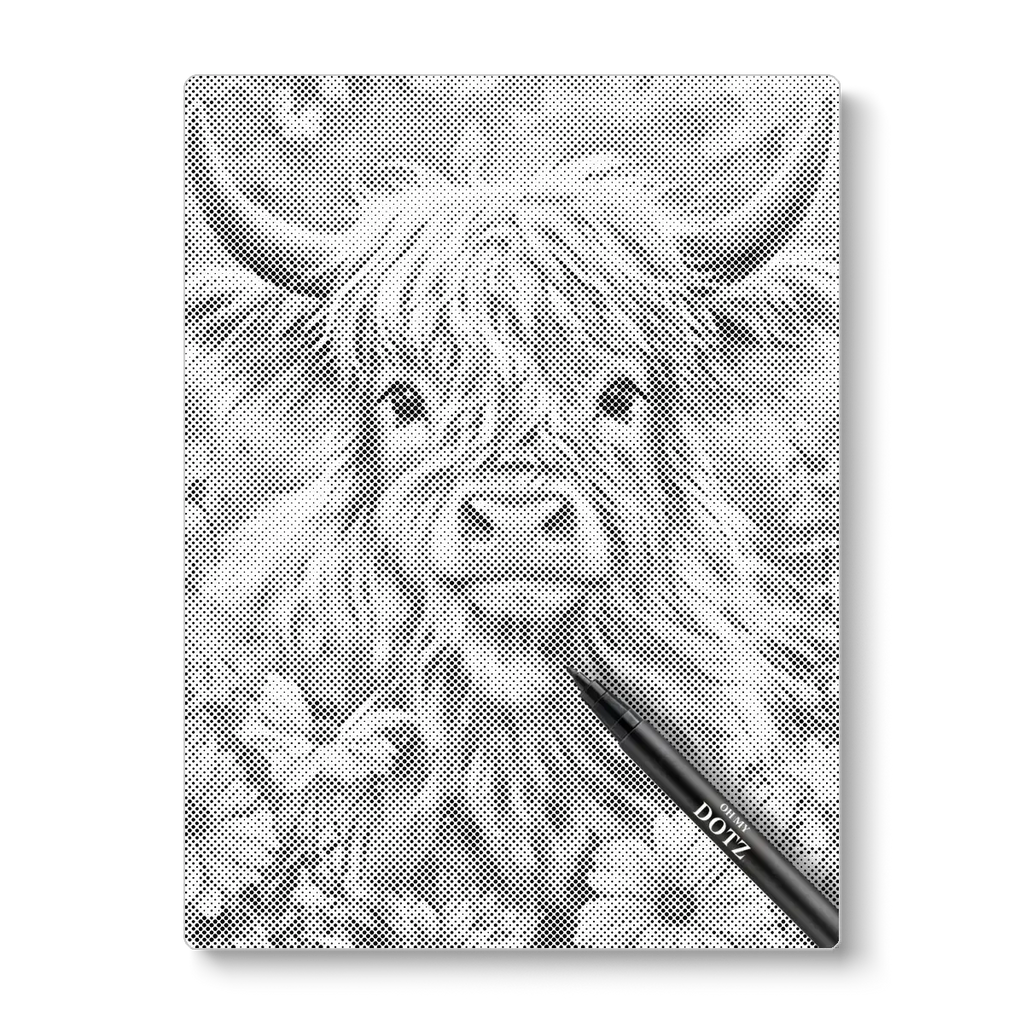 Scottish highlander calf | Dot painting-Oh My Dotz-Dot painting