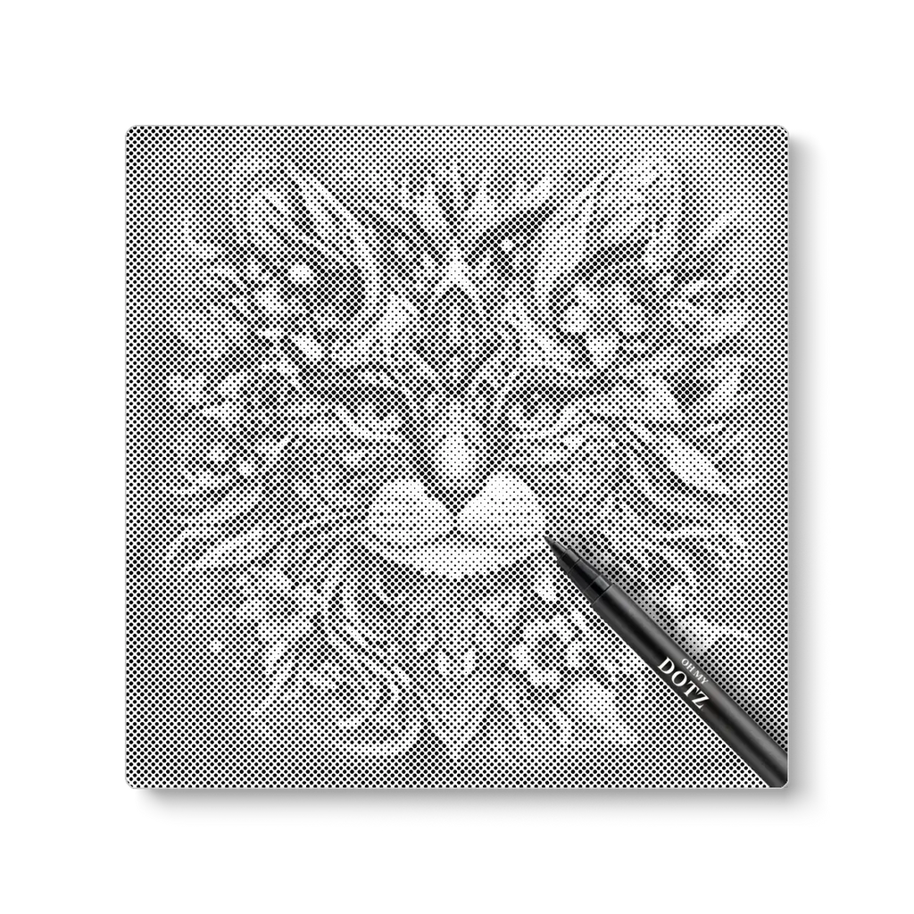 Cat with flower | Dot painting-Oh My Dotz-Dot painting