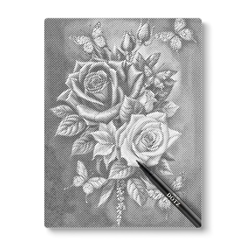 Roses and butterflies | Dot painting-Oh My Dotz-Dot painting