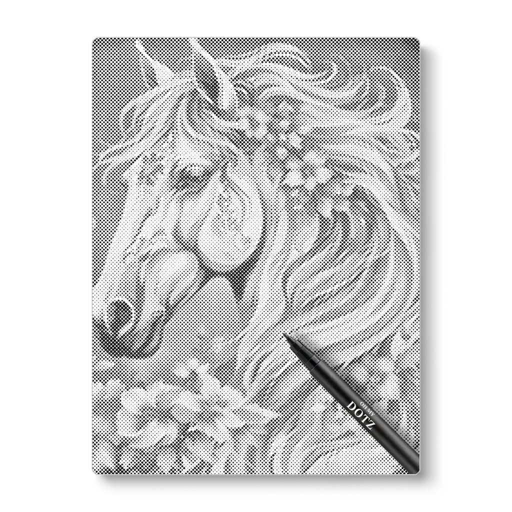 Horse with flowers | Dot painting-Oh My Dotz-Dot painting