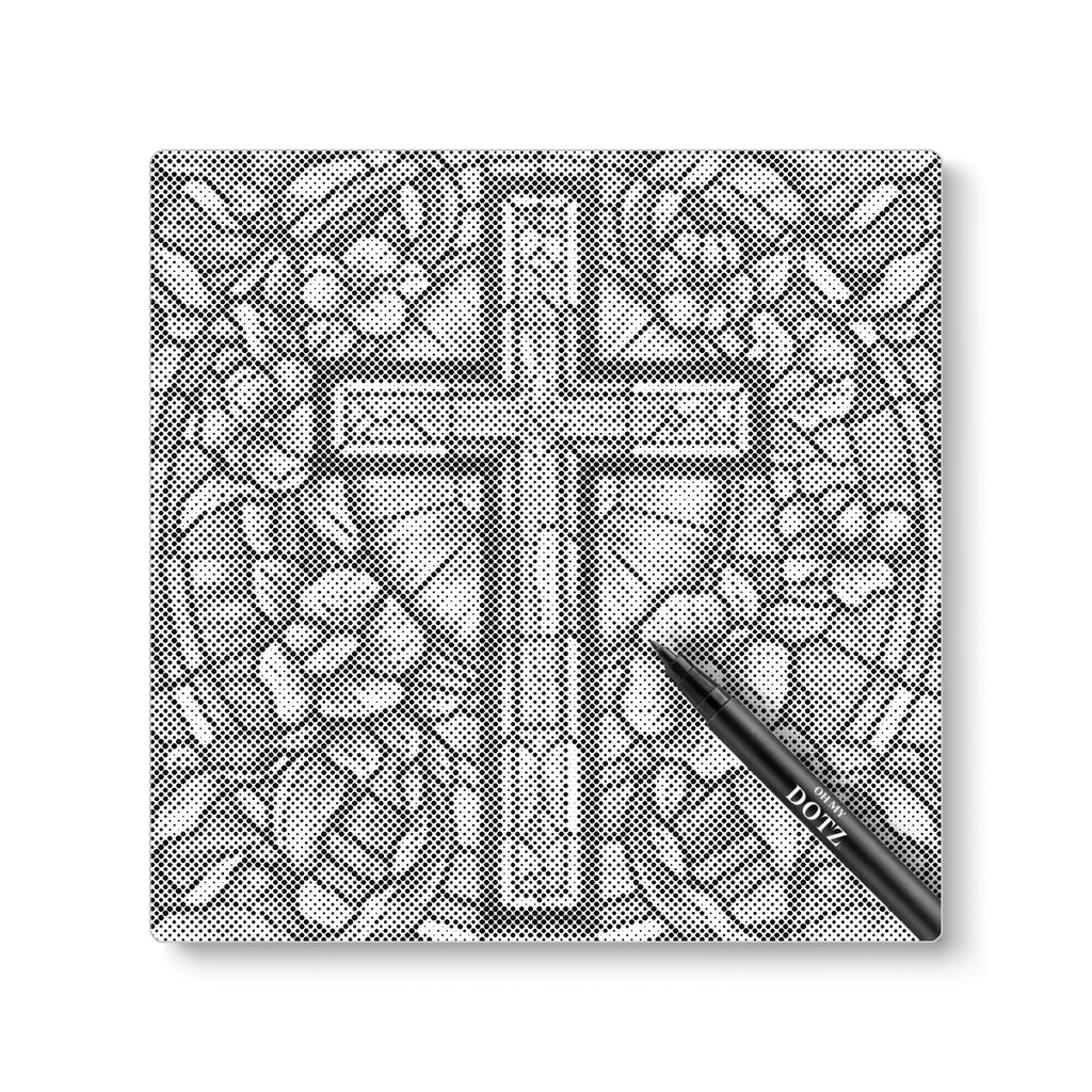 Stained glass cross | Dot painting-Oh My Dotz-Dot painting