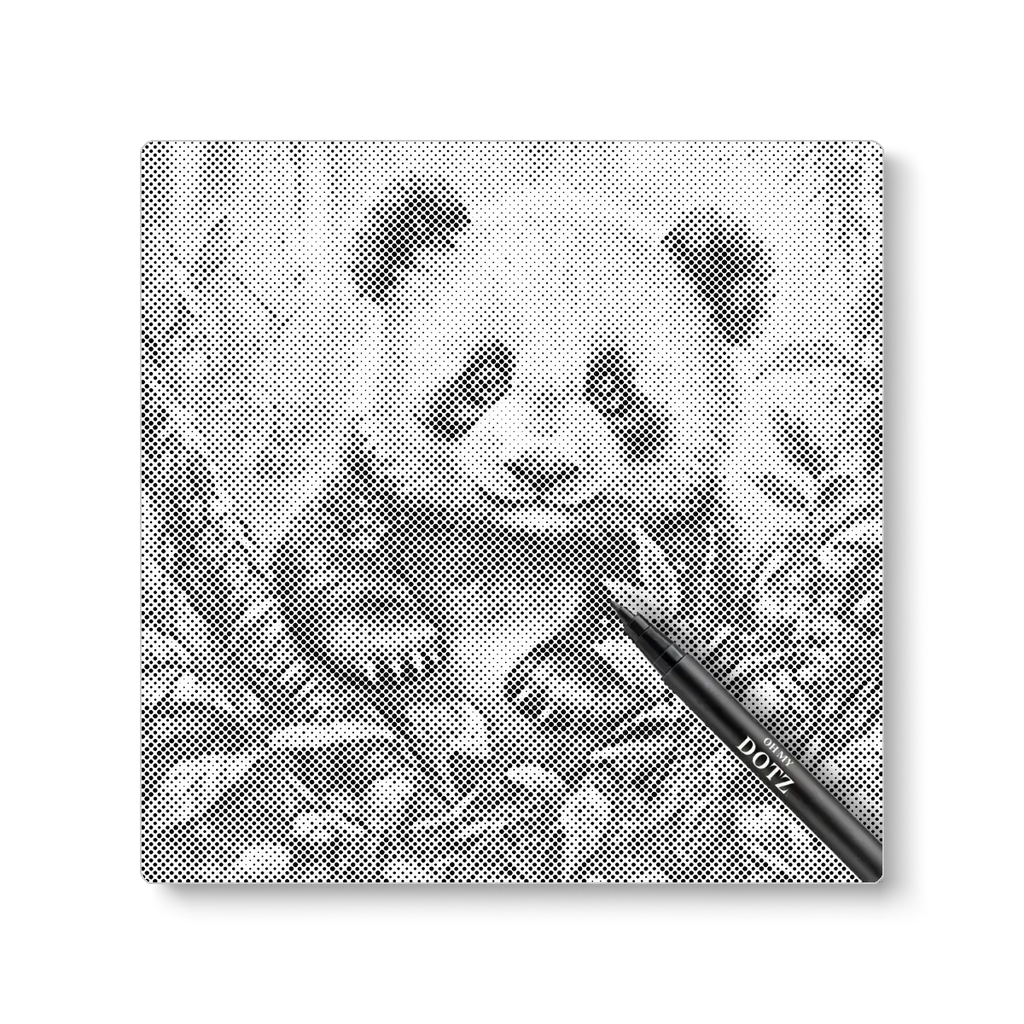 Panda bear | Dot painting-Oh My Dotz-Dot painting