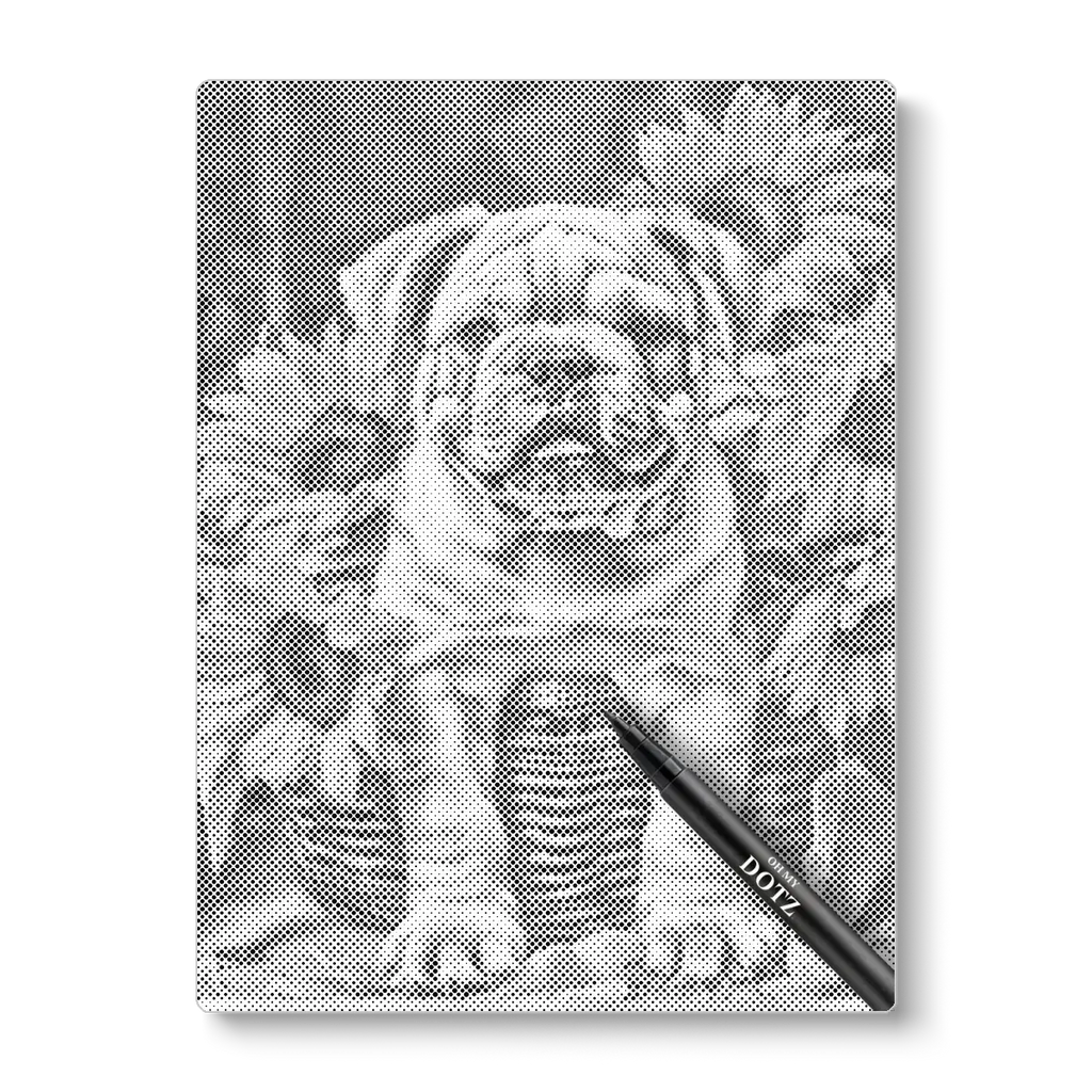 Bulldog | Dot painting-Oh My Dotz-Dot painting