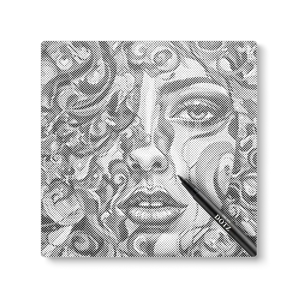 Botanical face | Dot painting-Oh My Dotz-Dot painting