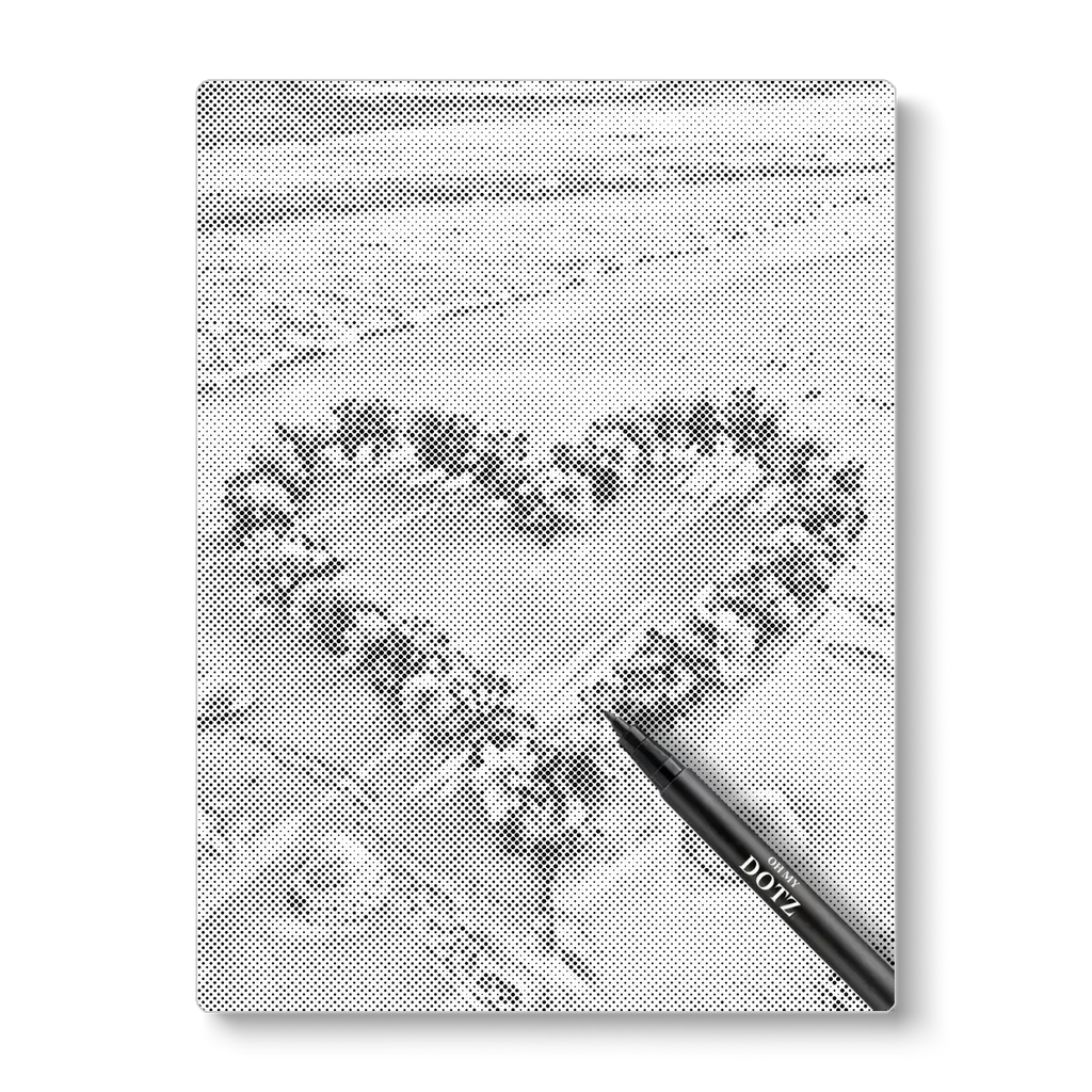 Flower heart on beach | Dot painting-Oh My Dotz-Dot painting