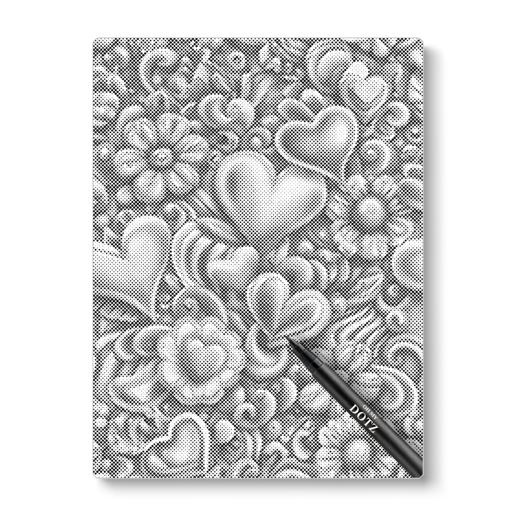 Flowers and hearts | Dot painting-Oh My Dotz-Dot painting