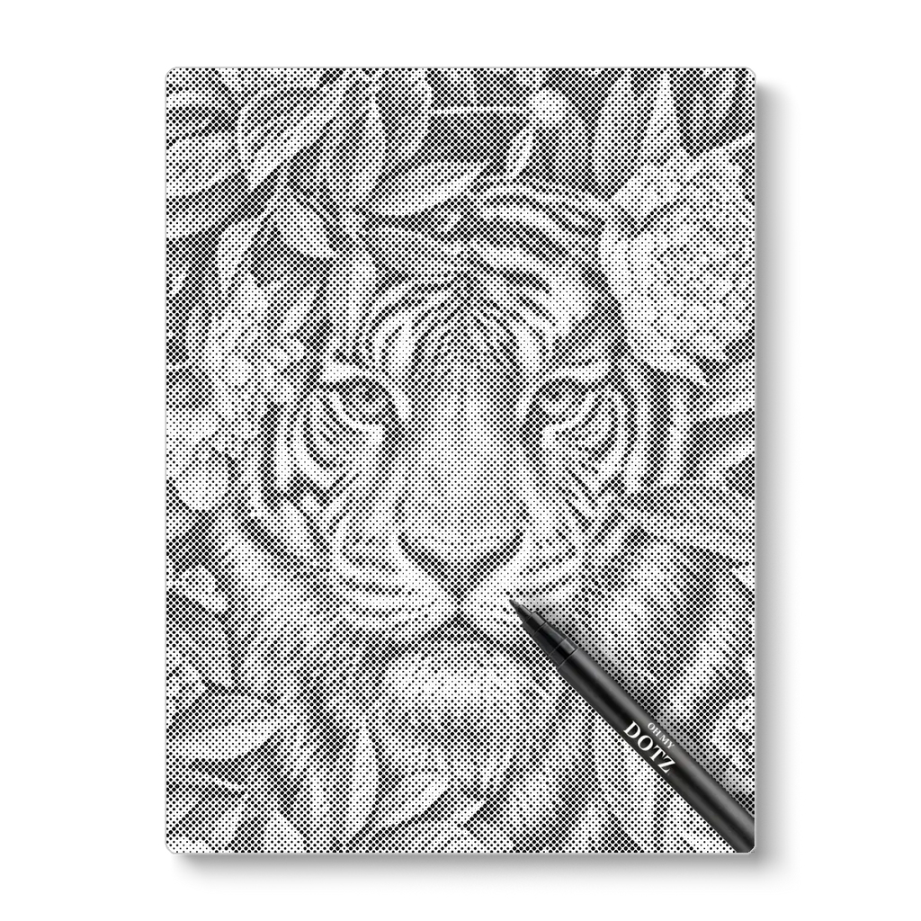 Botanical tiger | Dot painting-Oh My Dotz-Dot painting