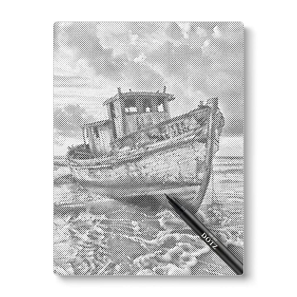 Old boat | Dot painting-Oh My Dotz-Dot painting