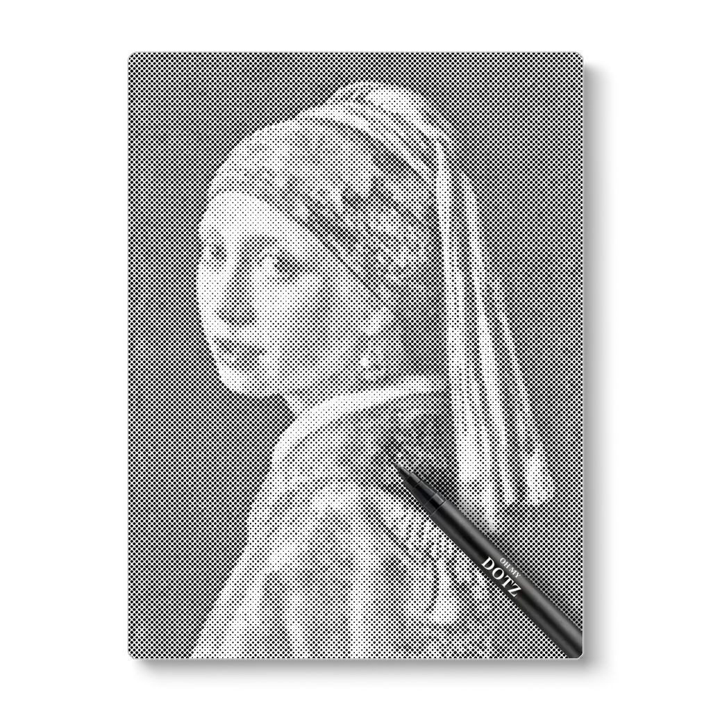 Girl with the pearl | Dot painting-Oh My Dotz-Dot painting