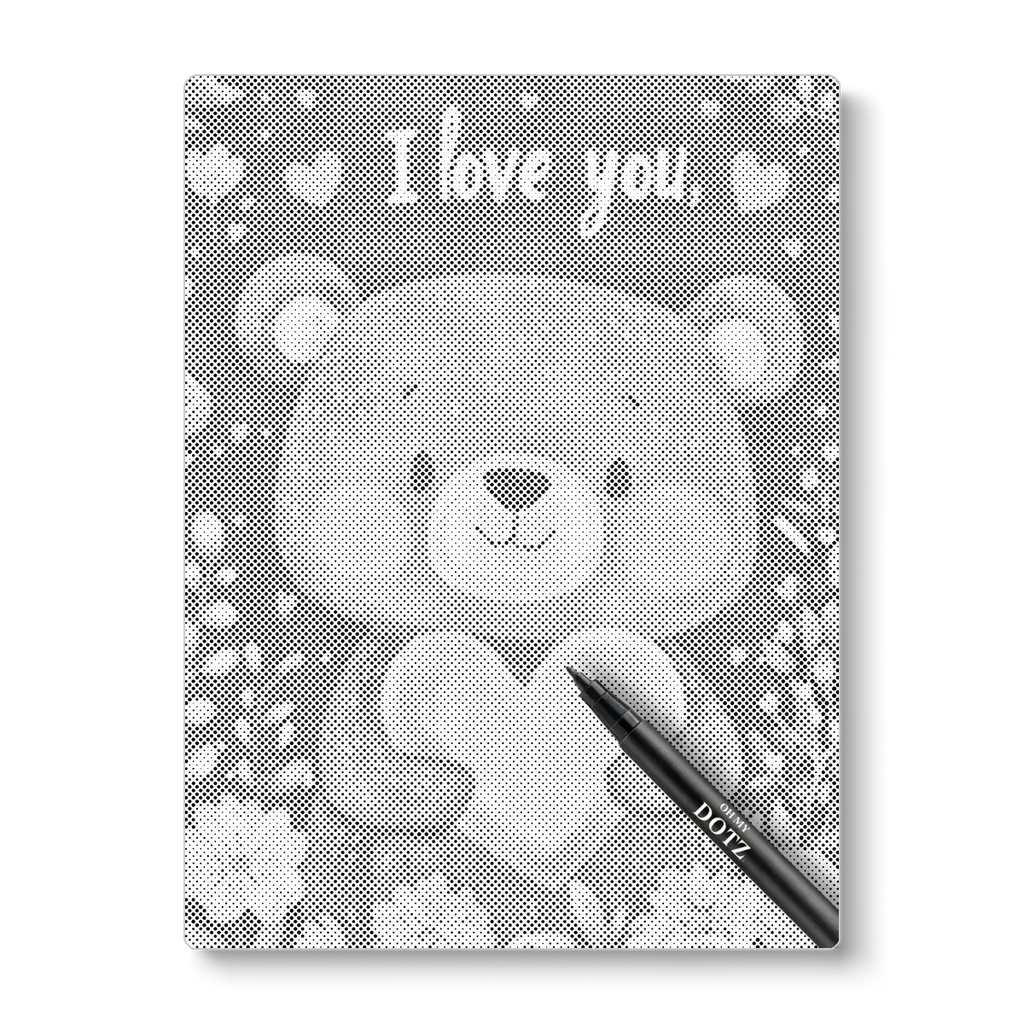 I love you bear | Dot painting-Oh My Dotz-Dot painting