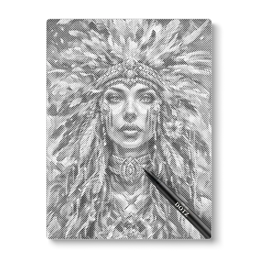 Beautiful Indian | Dot painting-Oh My Dotz-Dot painting