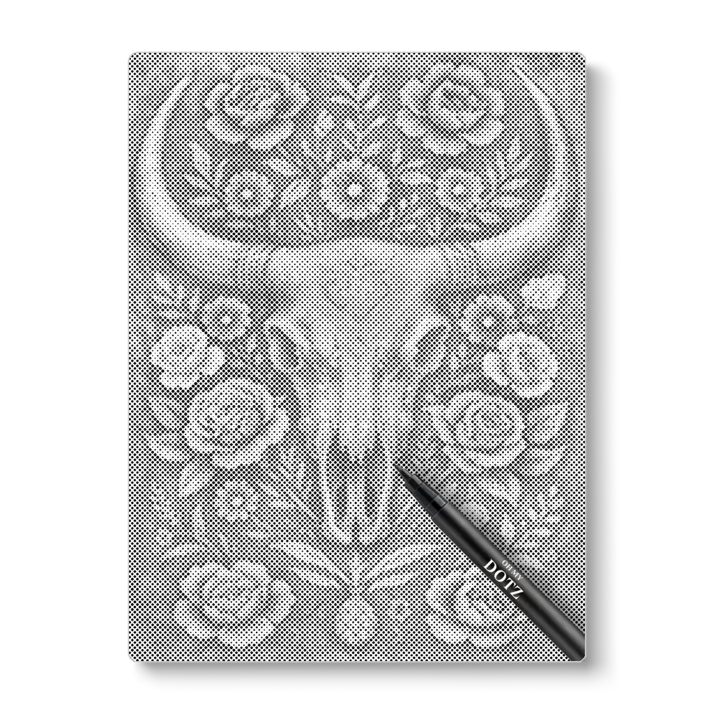Bull skull | Dot painting-Oh My Dotz-Dot painting