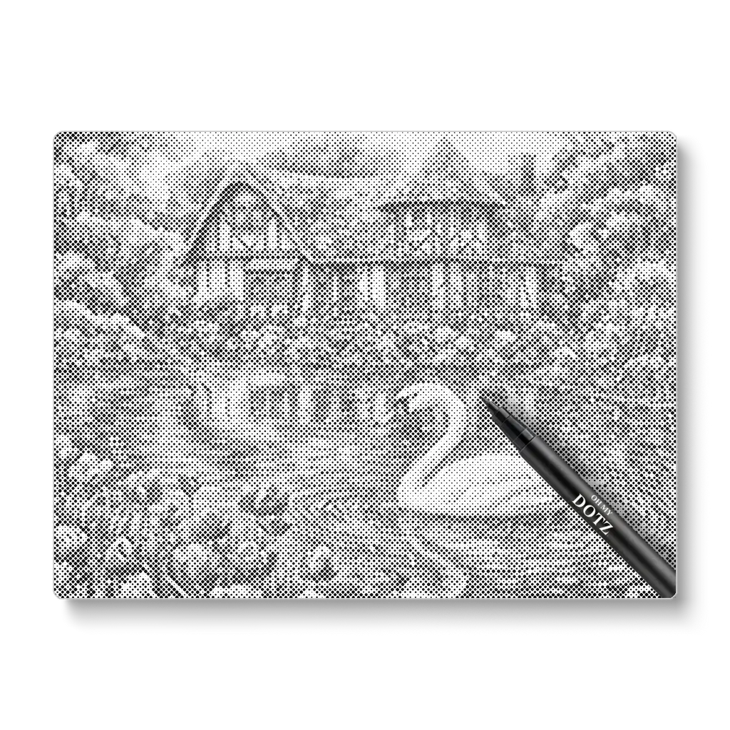 Swan lake | Dot painting-Oh My Dotz-Dot painting