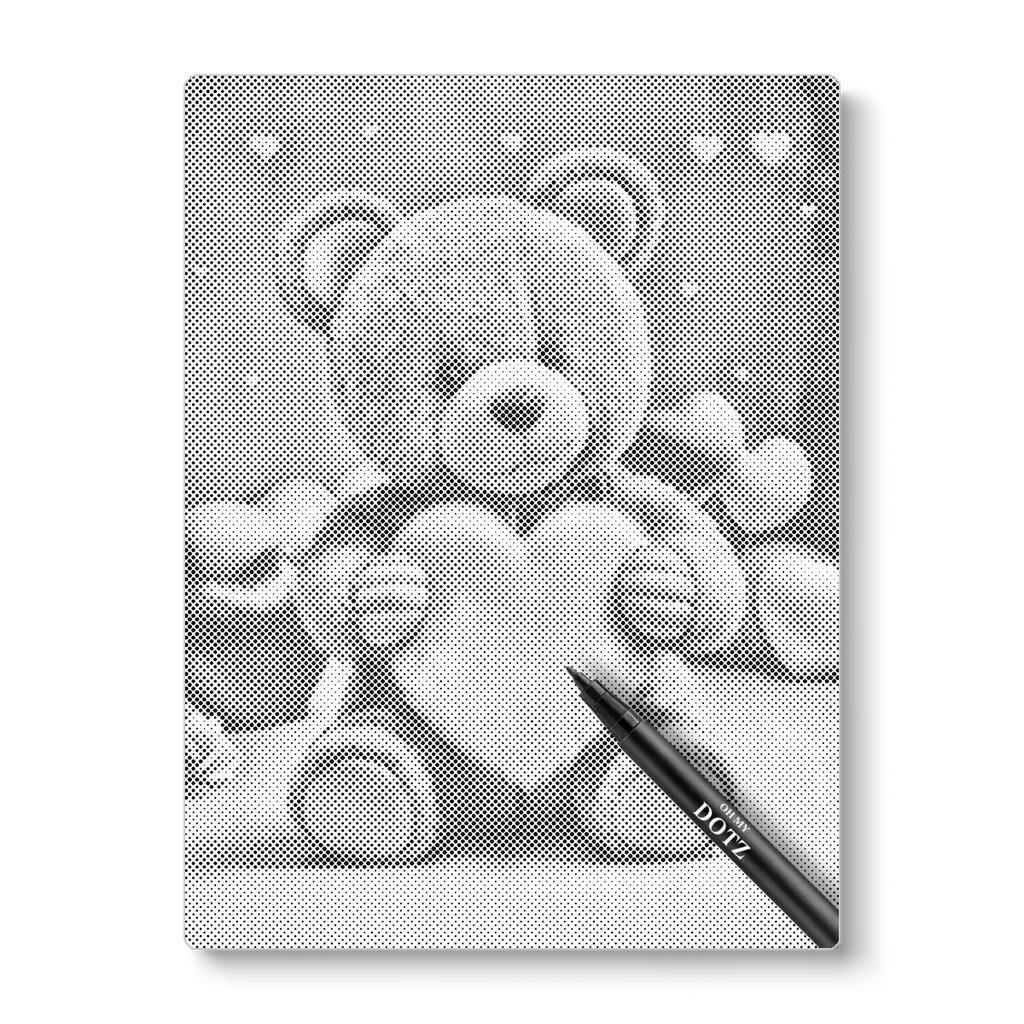 Teddy bear | Dot painting-Oh My Dotz-Dot painting