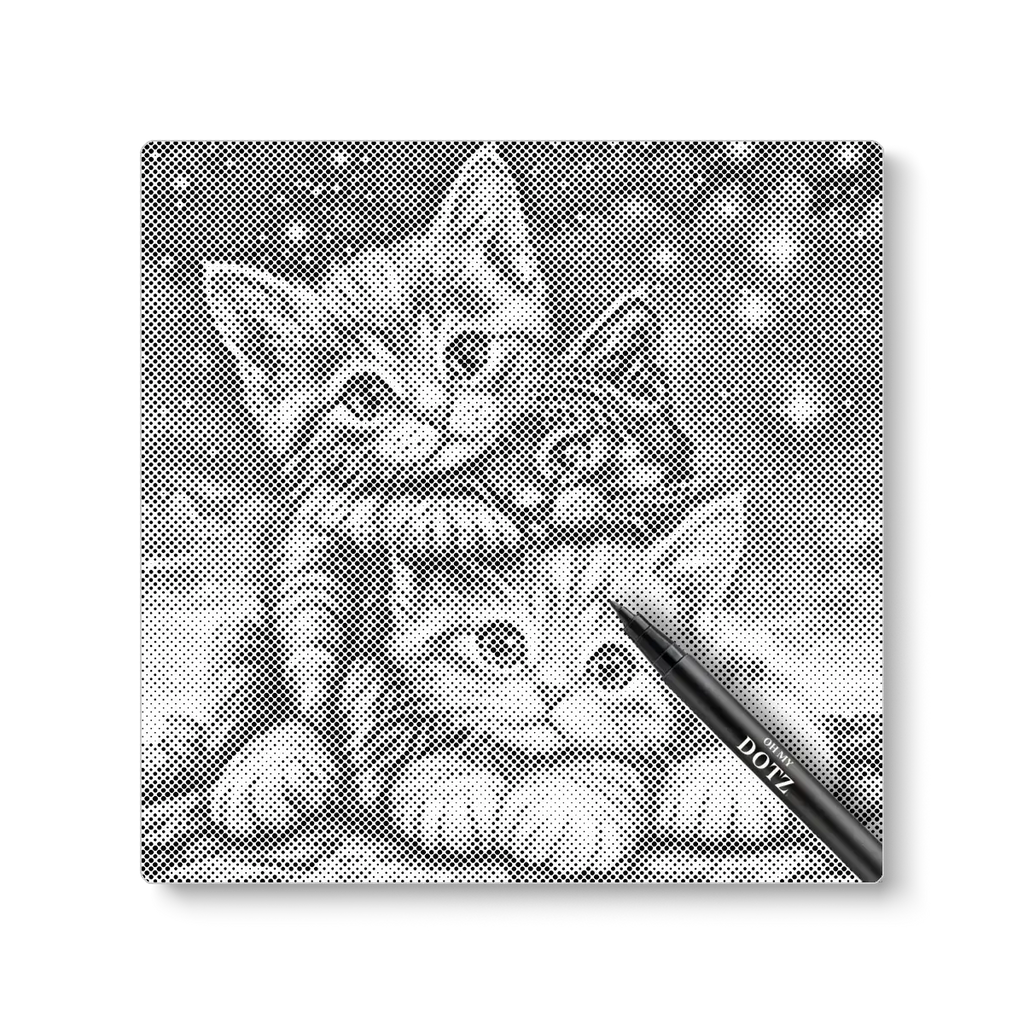 3 cut kittens | Dot painting-Oh My Dotz-Dot painting