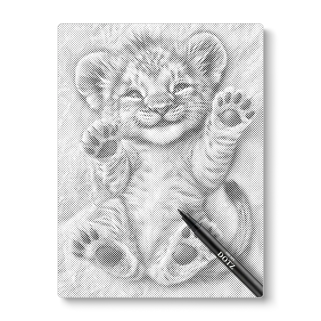 Baby lion | Dot painting-Oh My Dotz-Dot painting