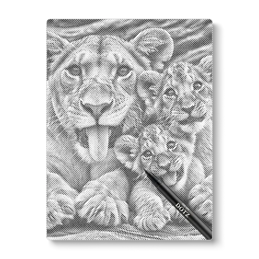 Lion family | Dot painting-Oh My Dotz-Dot painting