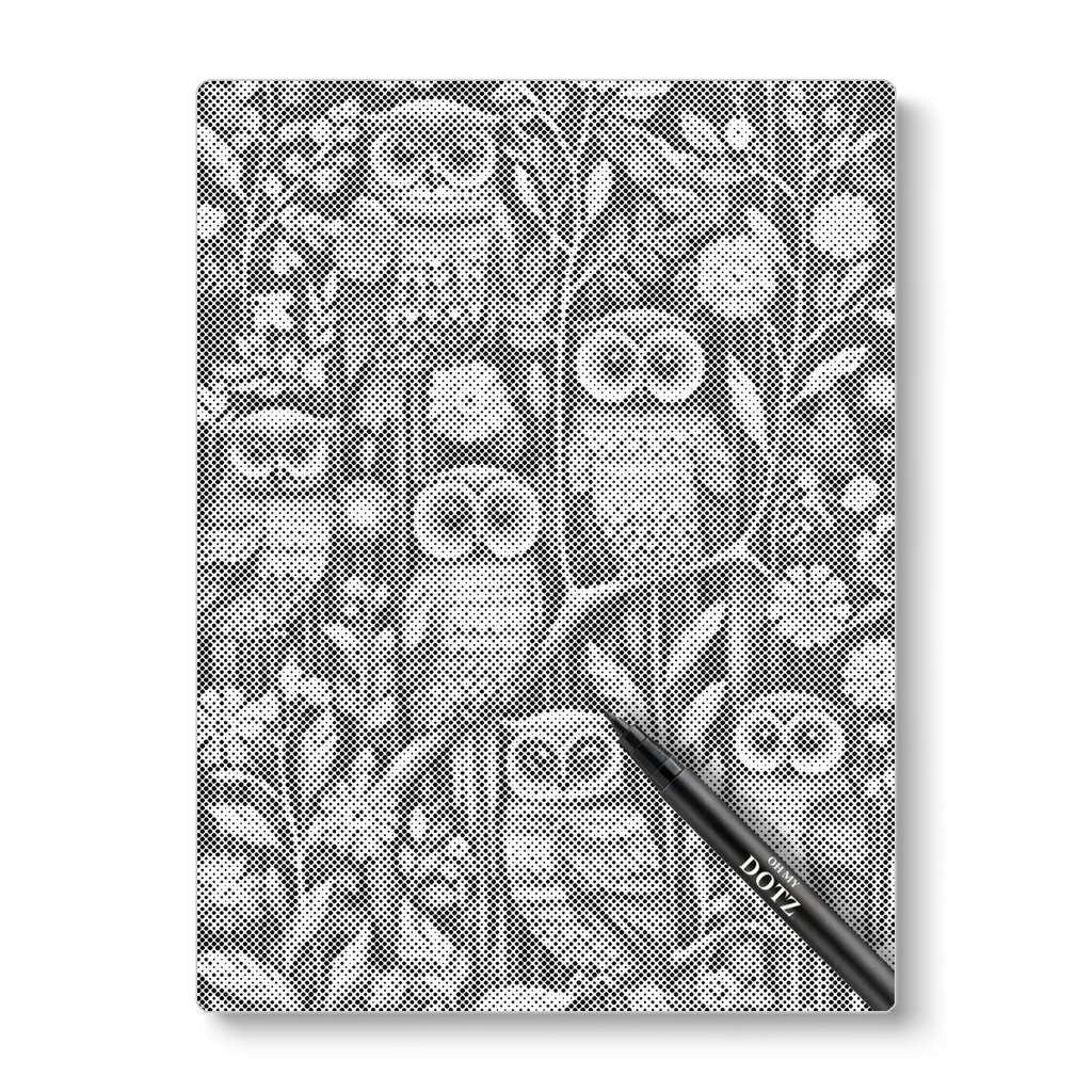 Little owl in tree | Dot painting-Oh My Dotz-Dot painting