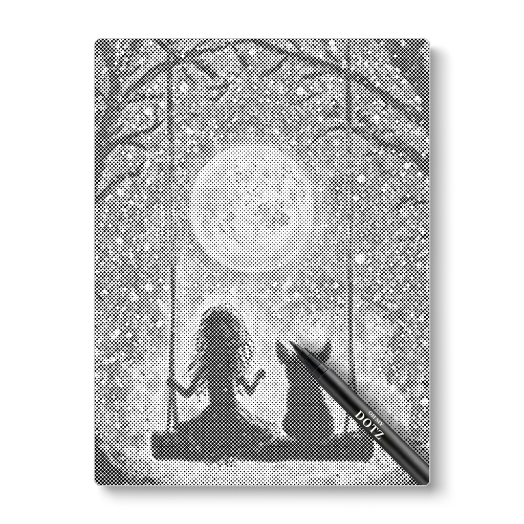 Moonlight swing | Dot painting-Oh My Dotz-Dot painting