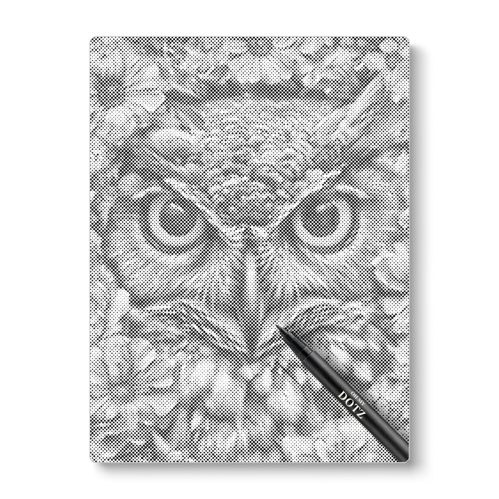 Owl with flowers | Dot painting-Oh My Dotz-Dot painting