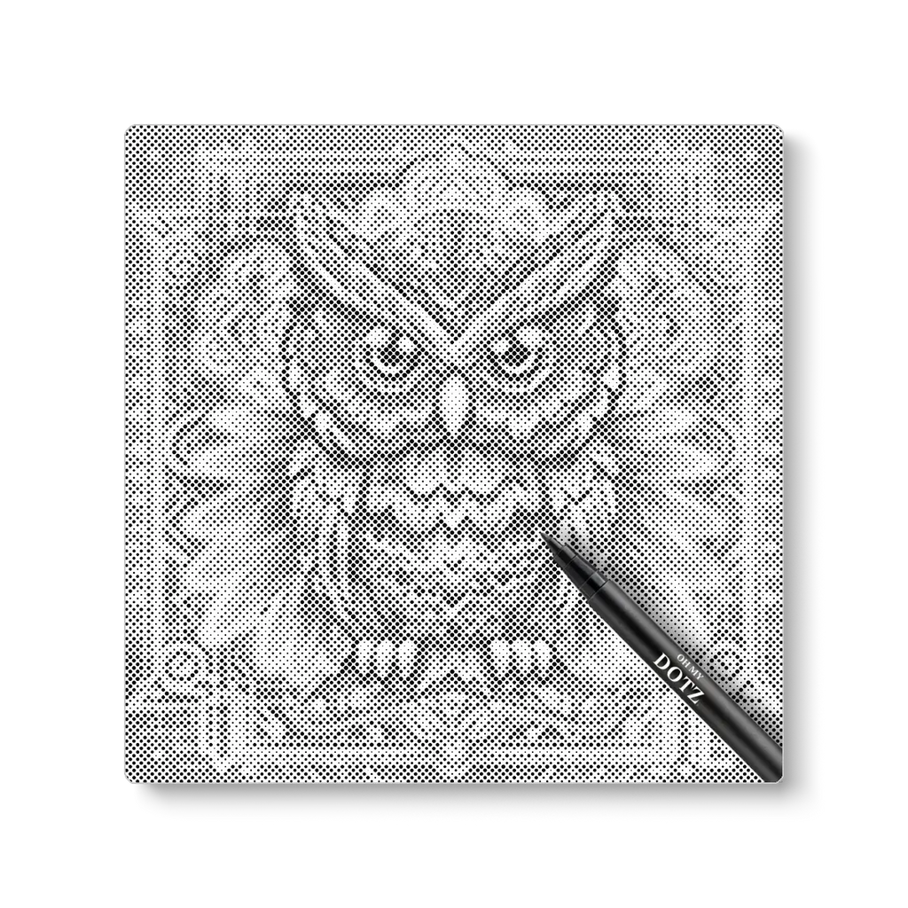 Owl mandala 3 | Dot painting-Oh My Dotz-Dot painting
