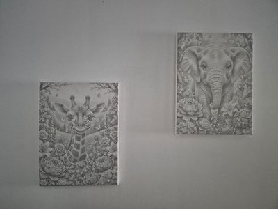 Eigenes Foto-Dot-Painting, gemacht von einer Kundin