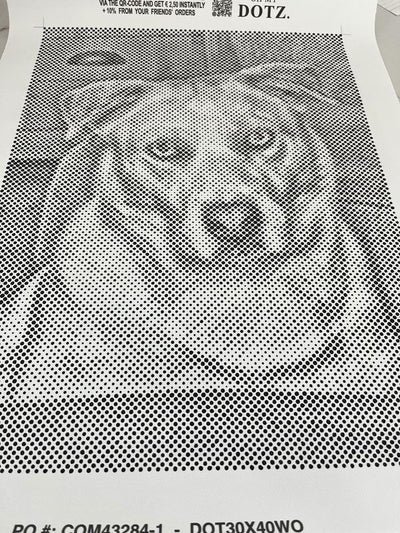 Eigenes Foto-Dot-Painting, gemacht von einer Kundin