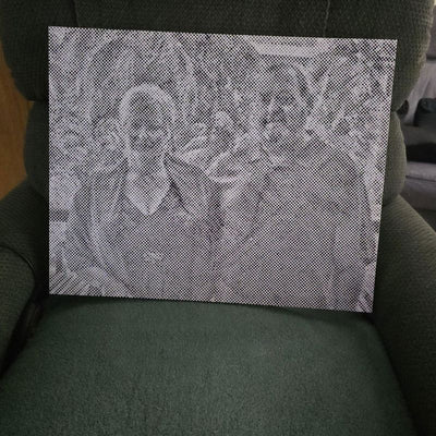Eigenes Foto-Dot-Painting, gemacht von einer Kundin