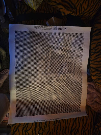 Eigenes Foto-Dot-Painting, gemacht von einer Kundin