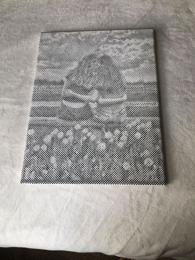 Eigenes Foto-Dot-Painting, gemacht von einer Kundin