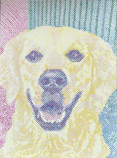 Eigenes Foto-Dot-Painting, gemacht von einer Kundin