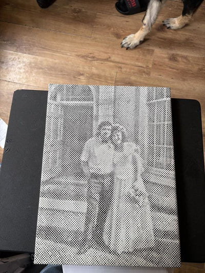 Eigenes Foto-Dot-Painting, gemacht von einer Kundin