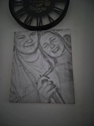 Eigenes Foto-Dot-Painting, gemacht von einer Kundin