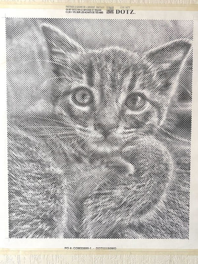 Eigenes Foto-Dot-Painting, gemacht von einer Kundin