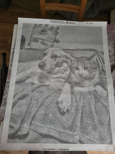 Eigenes Foto-Dot-Painting, gemacht von einer Kundin
