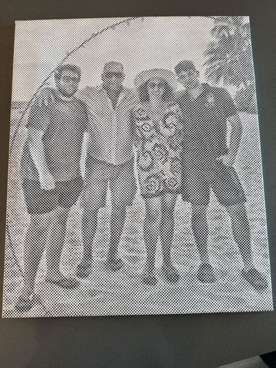 Eigenes Foto-Dot-Painting, gemacht von einer Kundin