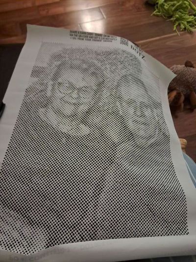 Eigenes Foto-Dot-Painting, gemacht von einer Kundin